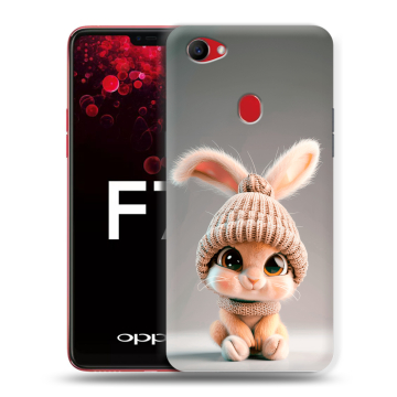 Пластиковый чехол на OPPO F7 с принтом Кролик