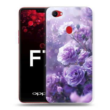 Пластиковый чехол на OPPO F7 с принтом Розы цветы
