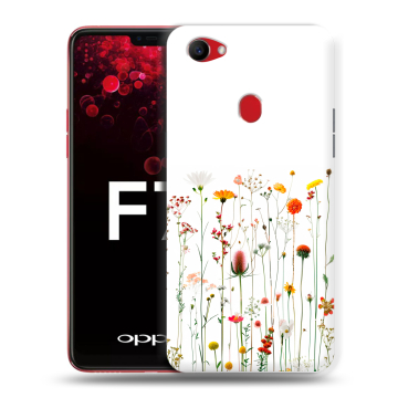 Пластиковый чехол на OPPO F7 с принтом цветы