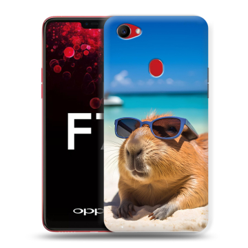 Пластиковый чехол на OPPO F7 с принтом Капибара
