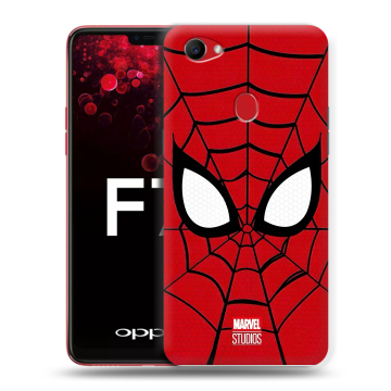 Пластиковый чехол на OPPO F7 с принтом человек паук spiderman