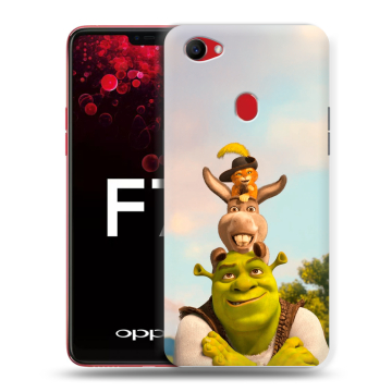 Пластиковый чехол на OPPO F7 с принтом Шрек Shrek