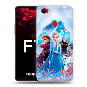 Пластиковый чехол на OPPO F7 с принтом Холодное сердце Frozen Пластиковый чехол на OPPO F7 с принтом Холодное сердце Frozen