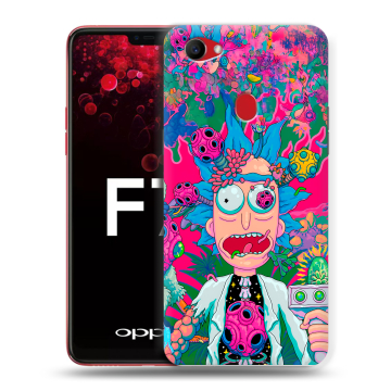 Пластиковый чехол на OPPO F7 с принтом Рик и Морти Rick Morty Пластиковый чехол на OPPO F7 с принтом Рик и Морти Rick Morty