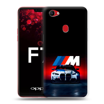 Пластиковый чехол на OPPO F7 с принтом БМВ BMW