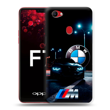Пластиковый чехол на OPPO F7 с принтом БМВ BMW