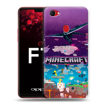 Пластиковый чехол на OPPO F7 с принтом Майнкрафт Minecraft Пластиковый чехол на OPPO F7 с принтом Майнкрафт Minecraft