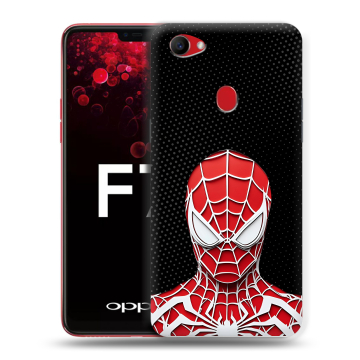 Пластиковый чехол на OPPO F7 с принтом человек паук spiderman