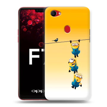 Пластиковый чехол на OPPO F7 с принтом Миньоны Пластиковый чехол на OPPO F7 с принтом Миньоны