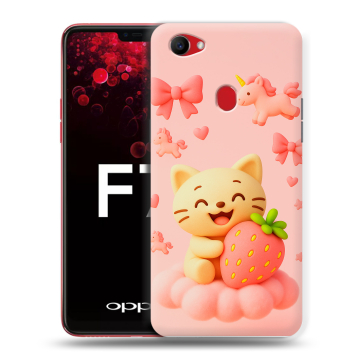 Пластиковый чехол на OPPO F7 с принтом для девочек