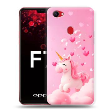 Пластиковый чехол на OPPO F7 с принтом Единорог