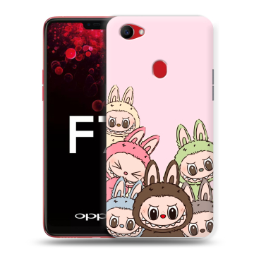 Пластиковый чехол на OPPO F7 с принтом Лабубу
