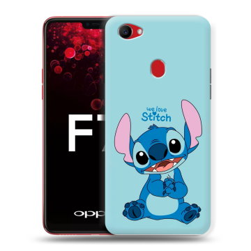 Пластиковый чехол на OPPO F7 с принтом Лило и Стич Пластиковый чехол на OPPO F7 с принтом Лило и Стич
