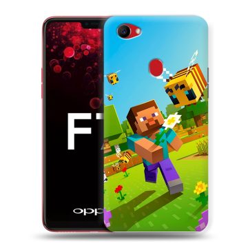 Пластиковый чехол на OPPO F7 с принтом Майнкрафт Minecraft Пластиковый чехол на OPPO F7 с принтом Майнкрафт Minecraft