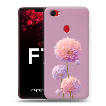 Пластиковый чехол на OPPO F7 с принтом Цветы