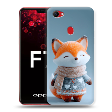 Пластиковый чехол на OPPO F7 с принтом Лиса