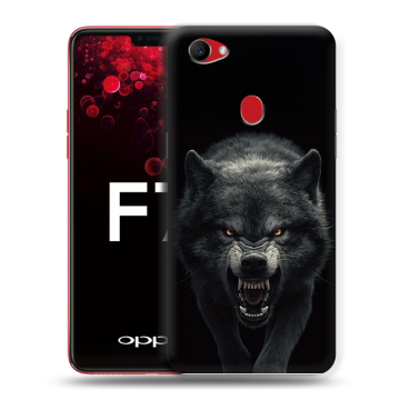 Пластиковый чехол на OPPO F7 с принтом Волк Пластиковый чехол на OPPO F7 с принтом Волк