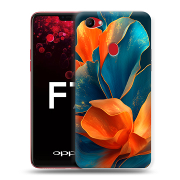 Пластиковый чехол на OPPO F7 с принтом Цветы