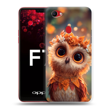 Пластиковый чехол на OPPO F7 с принтом Милая сова