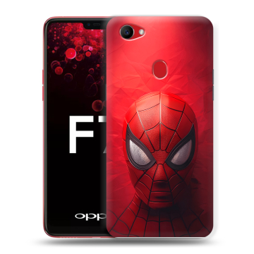 Пластиковый чехол на OPPO F7 с принтом Spiderman Человек паук