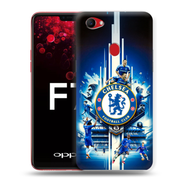 Пластиковый чехол на OPPO F7 с принтом Chelsea Челси