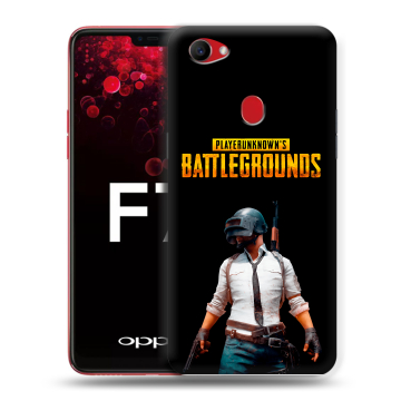 Пластиковый чехол на OPPO F7 с принтом PUGB ПАГБ Пластиковый чехол на OPPO F7 с принтом PUGB ПАГБ