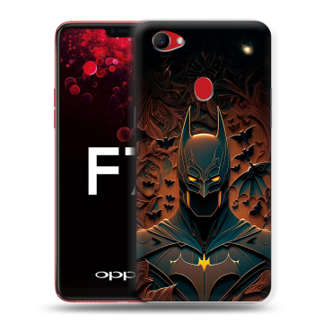 Пластиковый чехол на OPPO F7 с принтом Batman Бэтмен