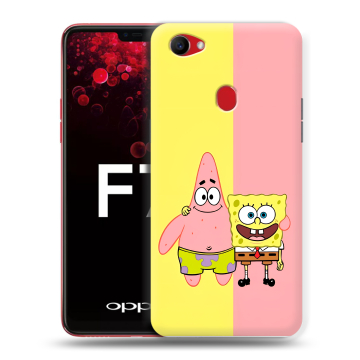 Пластиковый чехол на OPPO F7 с принтом Спанч боб Спанчбоб Пластиковый чехол на OPPO F7 с принтом Спанч боб Спанчбоб