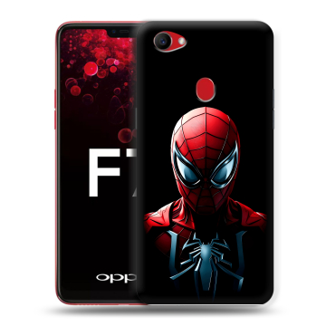 Пластиковый чехол на OPPO F7 с принтом Spiderman Человек паук