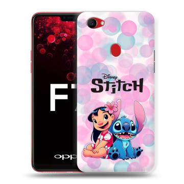 Пластиковый чехол на OPPO F7 с принтом Лило и Стич Пластиковый чехол на OPPO F7 с принтом Лило и Стич