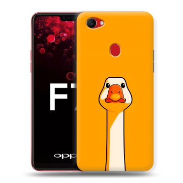 Пластиковый чехол на OPPO F7 с принтом Смешная утка