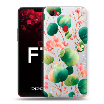 Пластиковый чехол на OPPO F7 с принтом женский