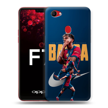 Пластиковый чехол на OPPO F7 с принтом Барселона Barca Yamal Пластиковый чехол на OPPO F7 с принтом Барселона Barca Yamal