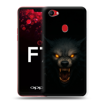 Пластиковый чехол на OPPO F7 с принтом Волк