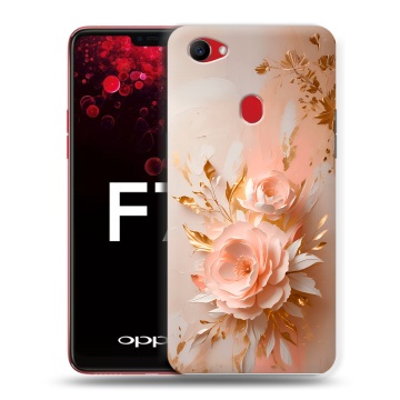 Пластиковый чехол на OPPO F7 с принтом женский