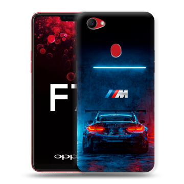 Пластиковый чехол на OPPO F7 с принтом BMW БМВ Пластиковый чехол на OPPO F7 с принтом BMW БМВ