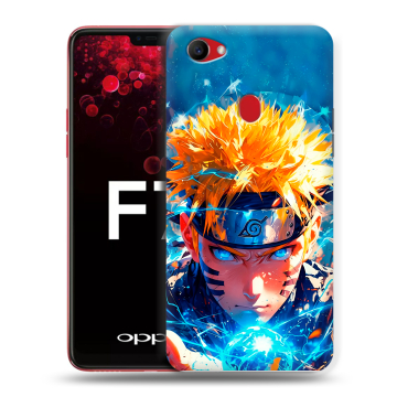 Пластиковый чехол на OPPO F7 с принтом Аниме Наруто Naruto