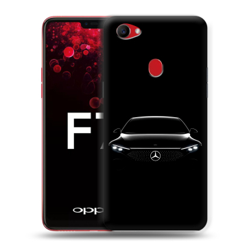 Пластиковый чехол на OPPO F7 с принтом Mercedes Мерседес