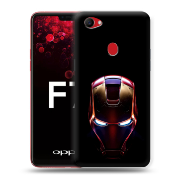 Пластиковый чехол на OPPO F7 с принтом IronMan Железный человек Пластиковый чехол на OPPO F7 с принтом IronMan Железный человек