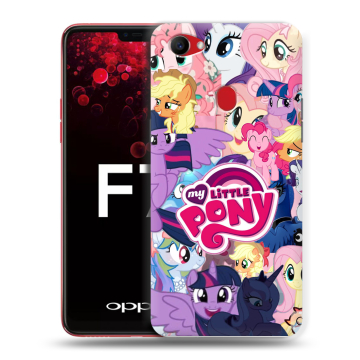Пластиковый чехол на OPPO F7 с принтом My little pony Дружба чудо