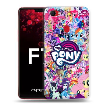 Пластиковый чехол на OPPO F7 с принтом My little pony Дружба чудо Пластиковый чехол на OPPO F7 с принтом My little pony Дружба чудо