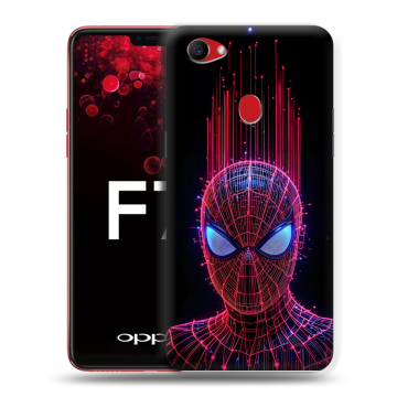 Пластиковый чехол на OPPO F7 с принтом Spiderman Человек паук Пластиковый чехол на OPPO F7 с принтом Spiderman Человек паук