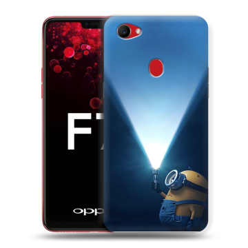 Пластиковый чехол на OPPO F7 с принтом Миньоны Пластиковый чехол на OPPO F7 с принтом Миньоны