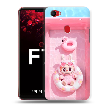 Пластиковый чехол на OPPO F7 с принтом Labubu Лабубу Пластиковый чехол на OPPO F7 с принтом Labubu Лабубу