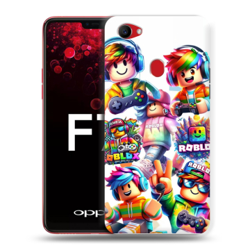 Пластиковый чехол на OPPO F7 с принтом Roblox Роблокс Пластиковый чехол на OPPO F7 с принтом Roblox Роблокс