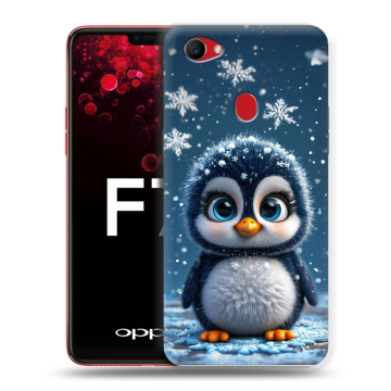 Пластиковый чехол на OPPO F7 с принтом Новый год
