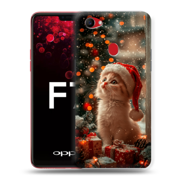 Пластиковый чехол на OPPO F7 с принтом Новый год