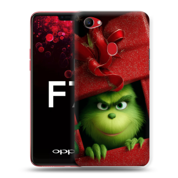 Пластиковый чехол на OPPO F7 с принтом Новый год