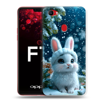 Пластиковый чехол на OPPO F7 с принтом Новый год