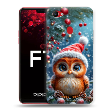 Пластиковый чехол на OPPO F7 с принтом Новый год